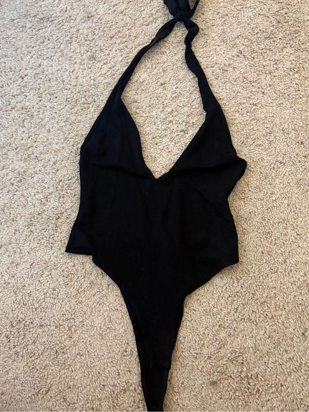 Edikted Black Halter One-Piece Bodysuit for Kids